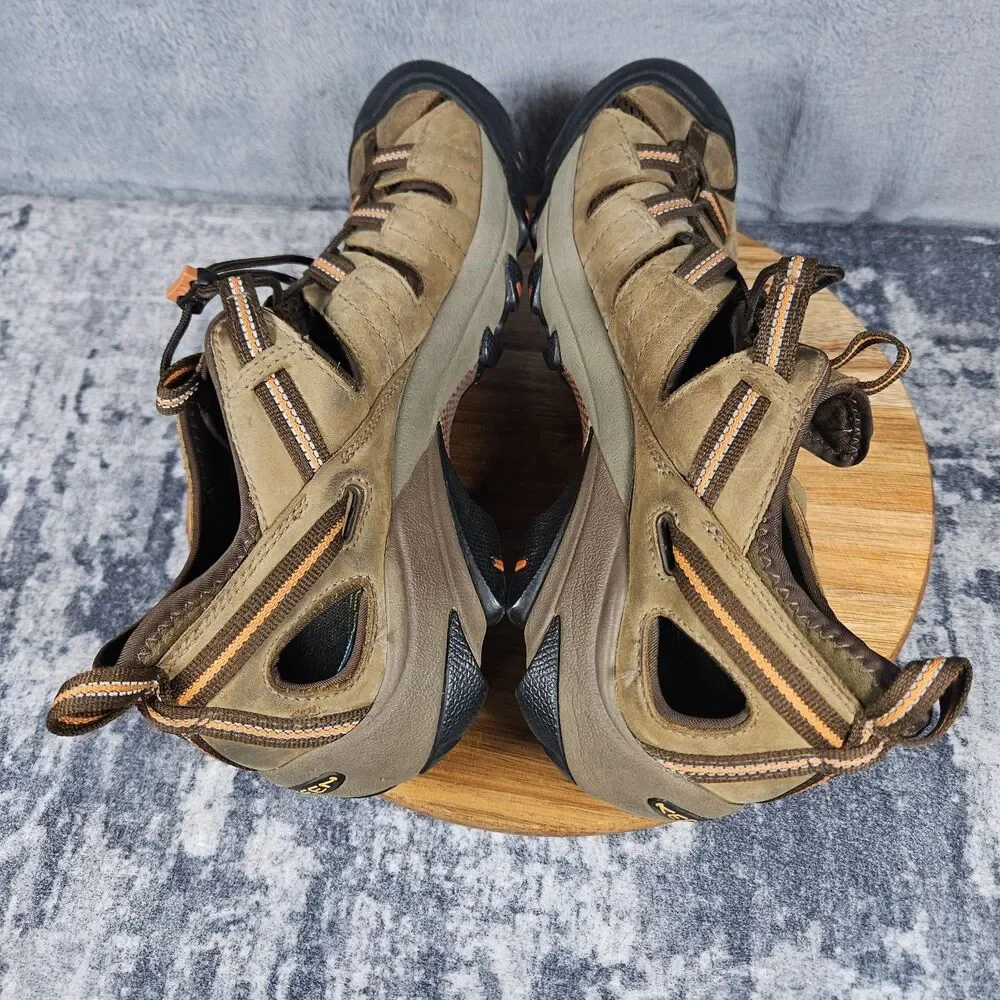 Keen Arroyo II Brown Leather Hiking Sandals Men's 11.5 Waterproof Arch Support